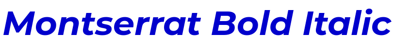 Montserrat Bold Italic шрифт